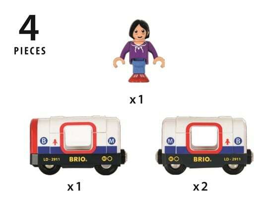BRIO World Train - Metro Train with Sound & Lights