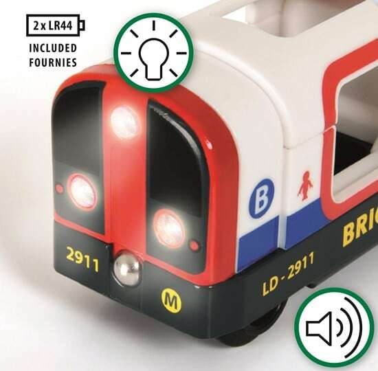 BRIO World Train - Metro Train with Sound & Lights
