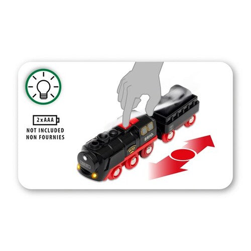 BRIO World Train - Steaming Train Battery Operated