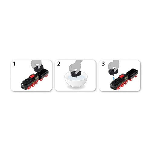 BRIO World Train - Steaming Train Battery Operated