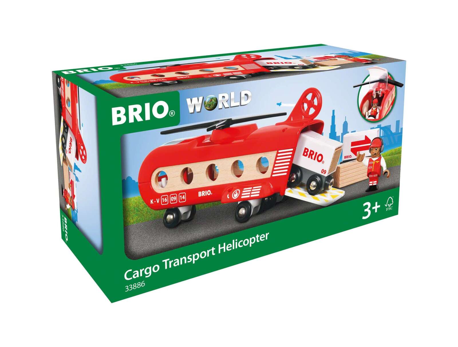 BRIO World Vehicle - Cargo Transport Helicopter