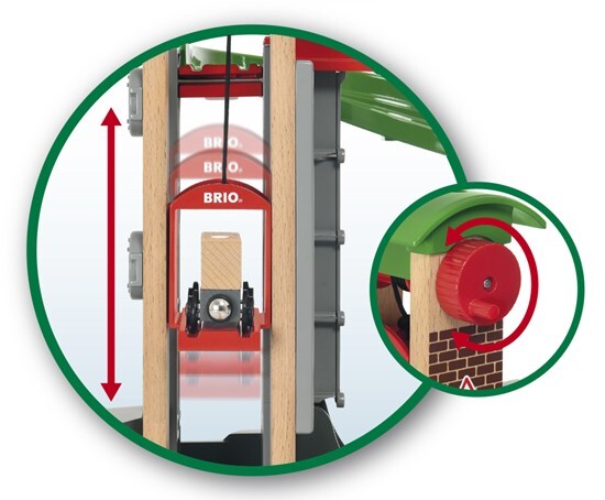 BRIO World Sets - Lift and Load Warehouse Set