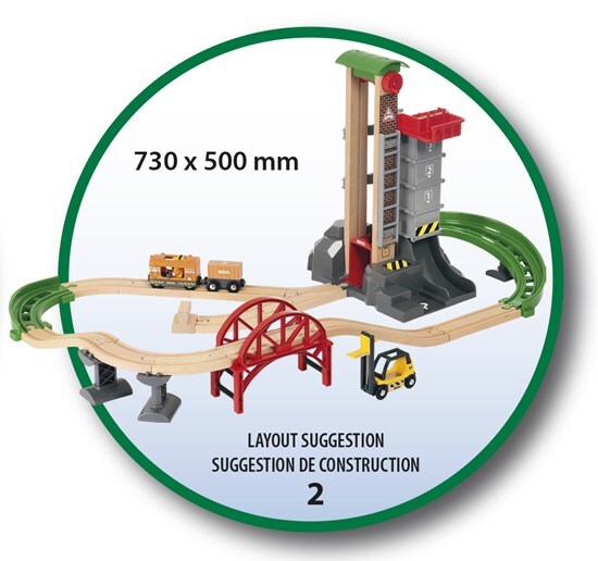 BRIO World Sets - Lift and Load Warehouse Set