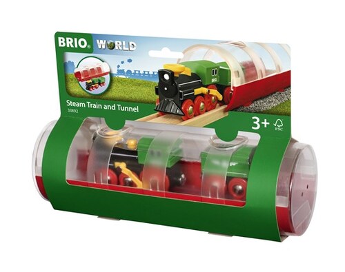 BRIO World Train - Tunnel & Steam Train