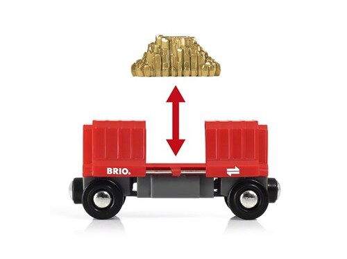 BRIO World Vehicle - Gold Load Cargo Wagon