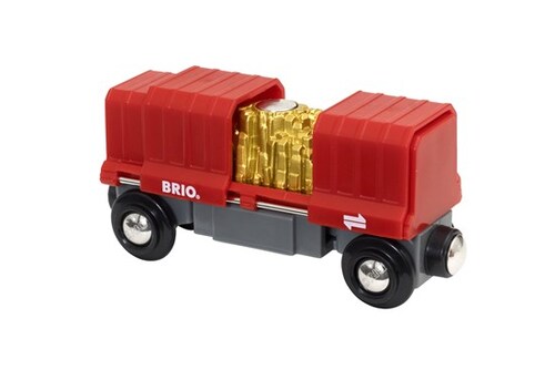 BRIO World Vehicle - Gold Load Cargo Wagon