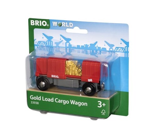 BRIO World Vehicle - Gold Load Cargo Wagon