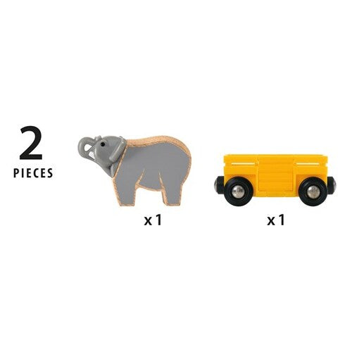 BRIO World Vehicle - Elephant and Wagon