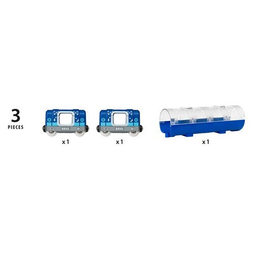 BRIO World Train - Metro Train & Tunnel
