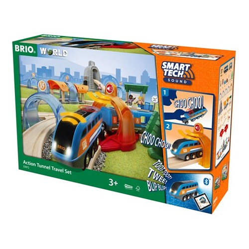 BRIO World Smart Tech - Sound Action Tunnel Travel Set