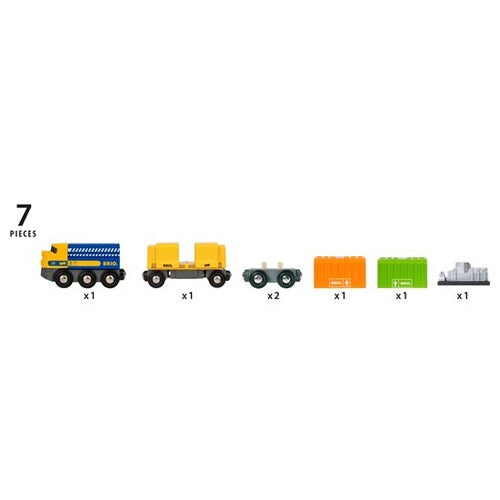 BRIO World Train - Three-Wagon Cargo Train