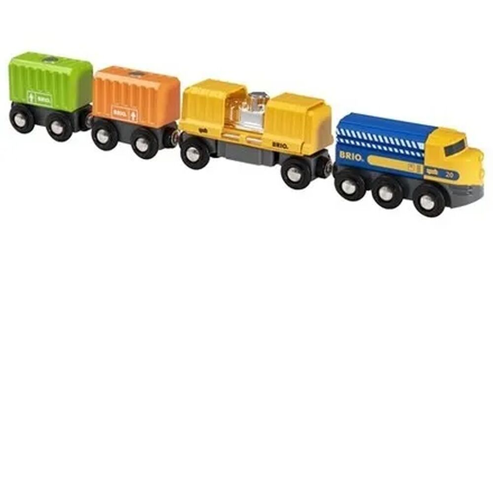 BRIO World Train - Three-Wagon Cargo Train