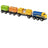 BRIO World Train - Three-Wagon Cargo Train
