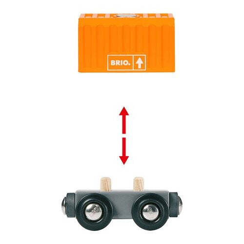 BRIO World Train - Three-Wagon Cargo Train