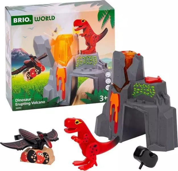 BRIO World - Dinosaur Erupting Volcano
