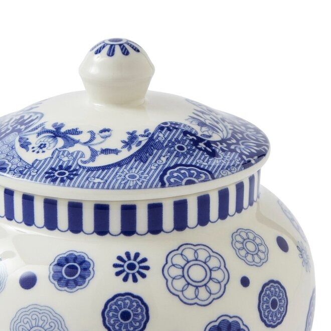 Spode Blue Italian Brocato Archive - Mini Vase - 13cm