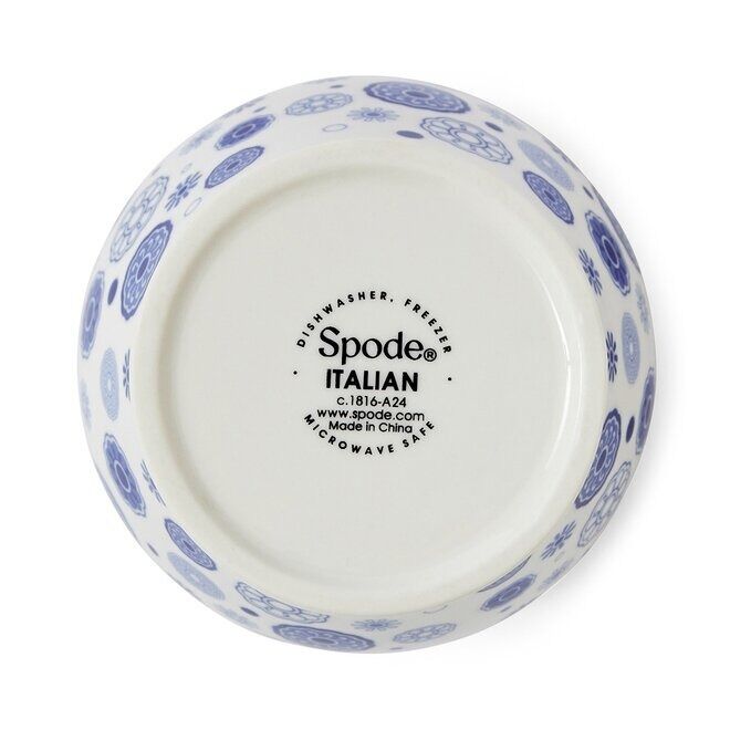 Spode Blue Italian Brocato Archive - Mini Vase - 13cm
