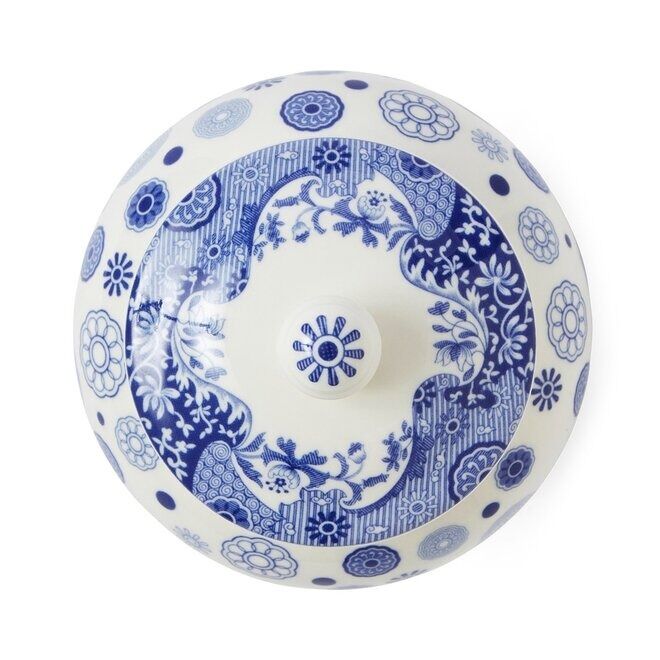 Spode Blue Italian Brocato Archive - Mini Vase - 13cm