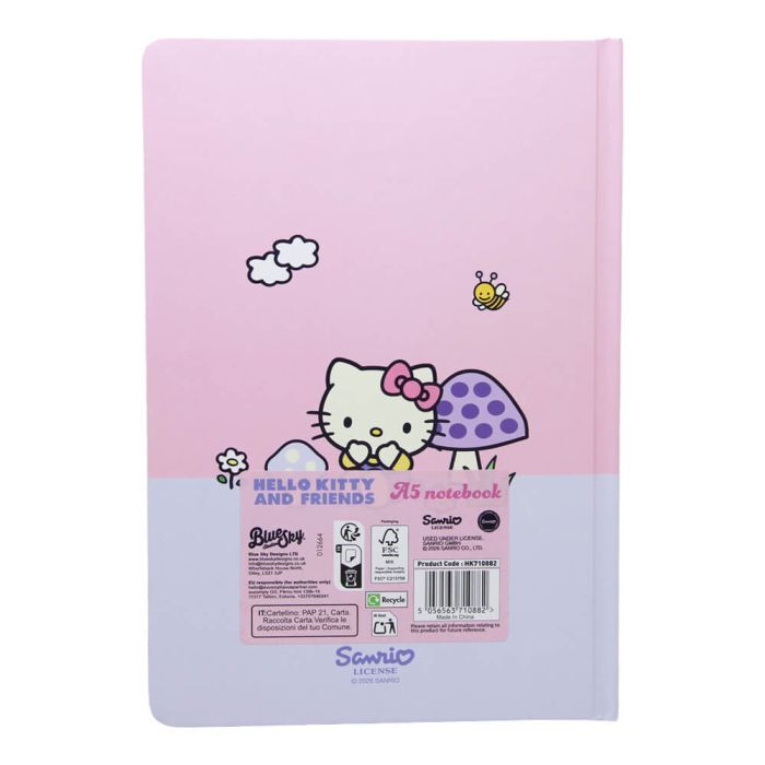 Hello Kitty and Friends Mushroom - A5 Casebound Notebook