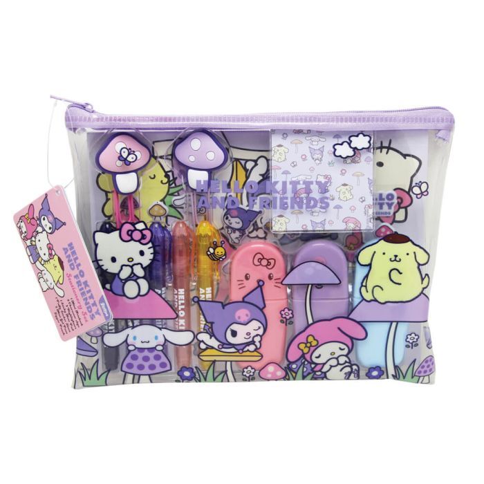 Hello Kitty and Friends Mushroom - PVC Stationery Set
