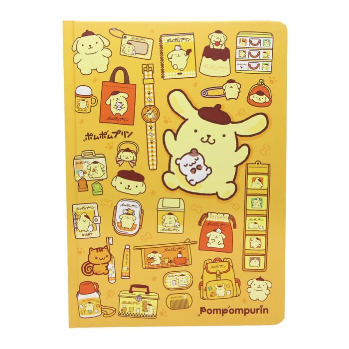 Hello Kitty and Friends A5 Notebook - Pompompurin