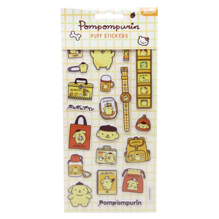 Hello Kitty and Friends Puff Stickers - Pompompurin