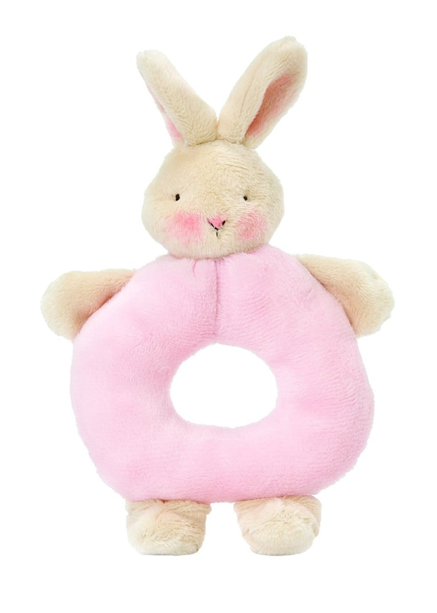 Bunnies By The Bay Ring Rattle - Pink Bunny