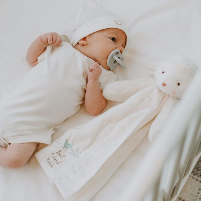 Bunnies By The Bay Kiddo - The Lamb - White Buddy Blanket