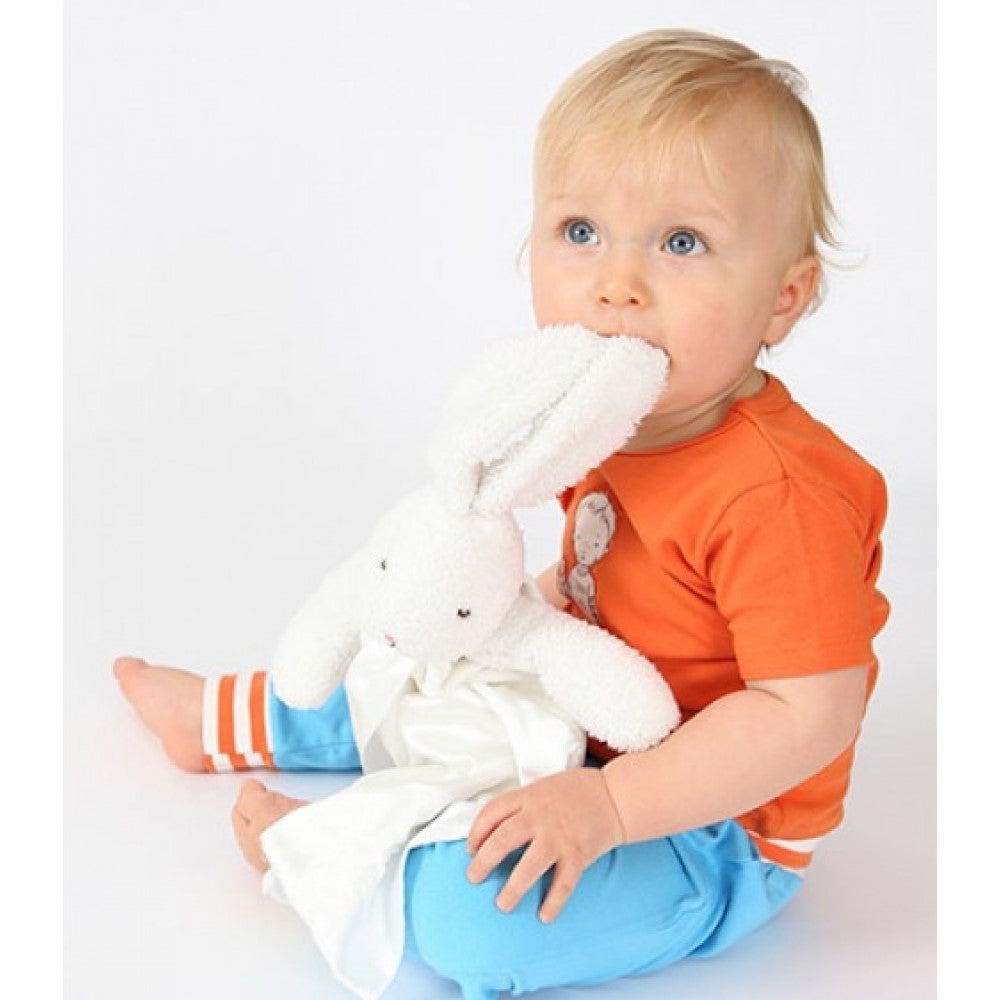 Bunnies By The Bay Buddy Blanket - White