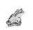 Bohemia Crystal Gift Fancies - Frog 8cm