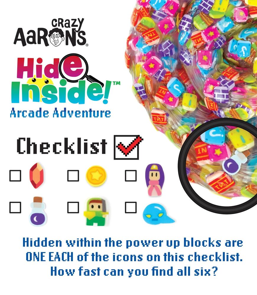 Crazy Aarons Thinking Putty - Hide Inside! Arcade Adventure
