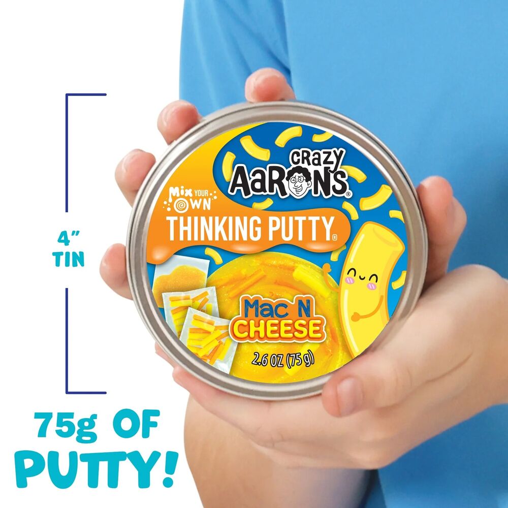 Crazy Aarons Thinking Putty - Mix It Mac & Cheese