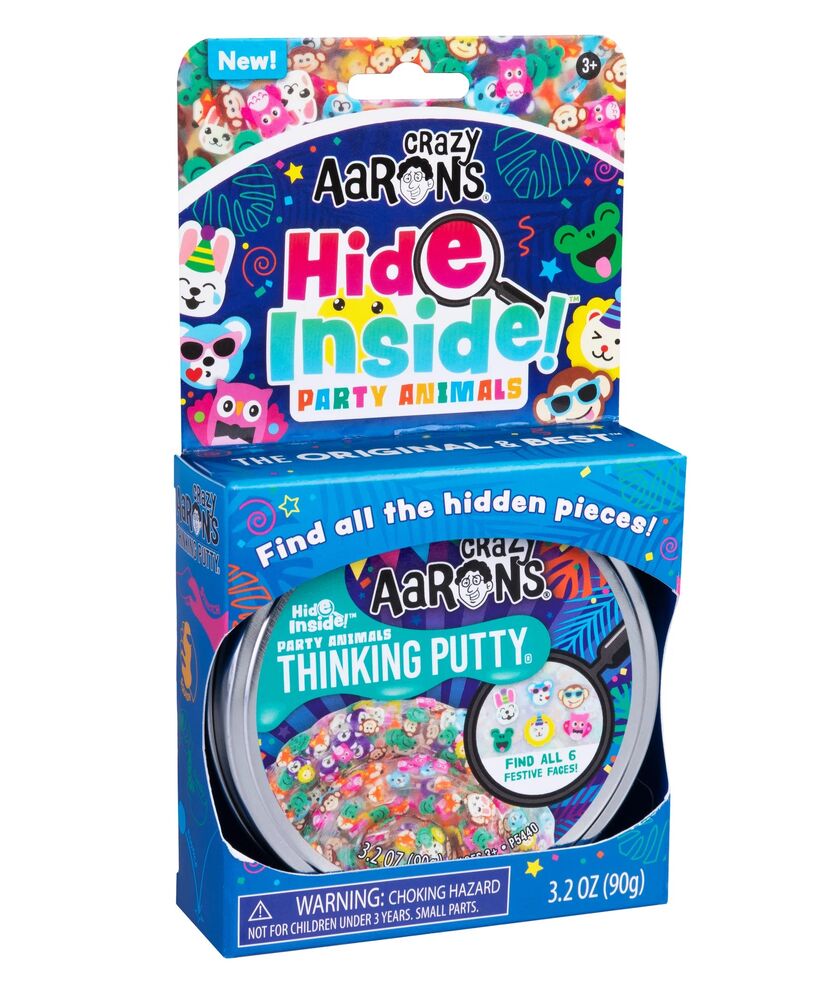 Crazy Aarons Thinking Putty - Hide Inside! Party Animals