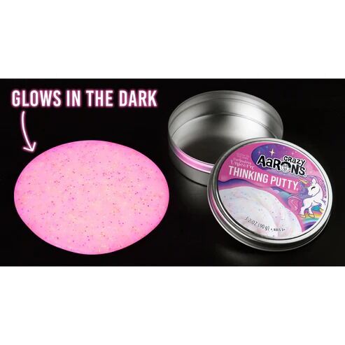 Crazy Aarons Thinking Putty - Glowbrights Enchanting Unicorn