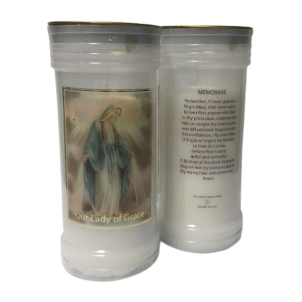 Devotional Candle - Our Lady Of Grace Miraculous