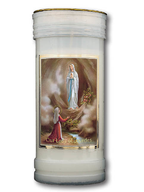 Devotional Candle - Our Lady of Lourdes