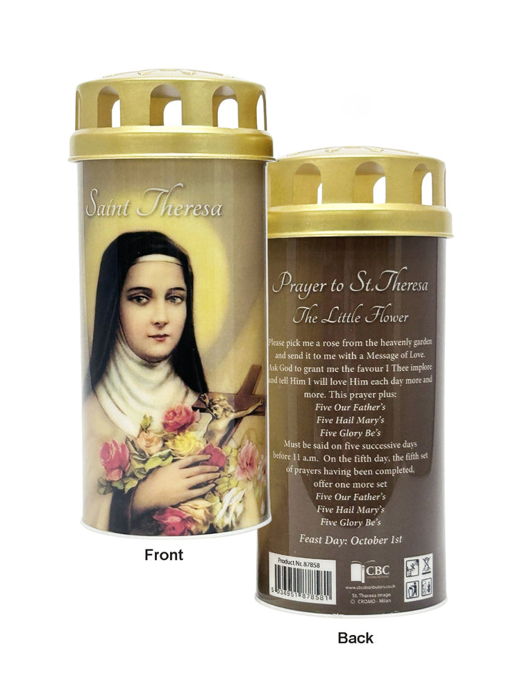 LED Devotional Candle - Saint Theresa