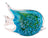 Zibo Glass Ornament - Fish Blue Hola
