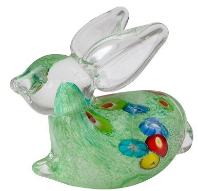 Zibo Glass Ornament - Rabbit Green