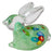 Zibo Glass Ornament - Rabbit Green