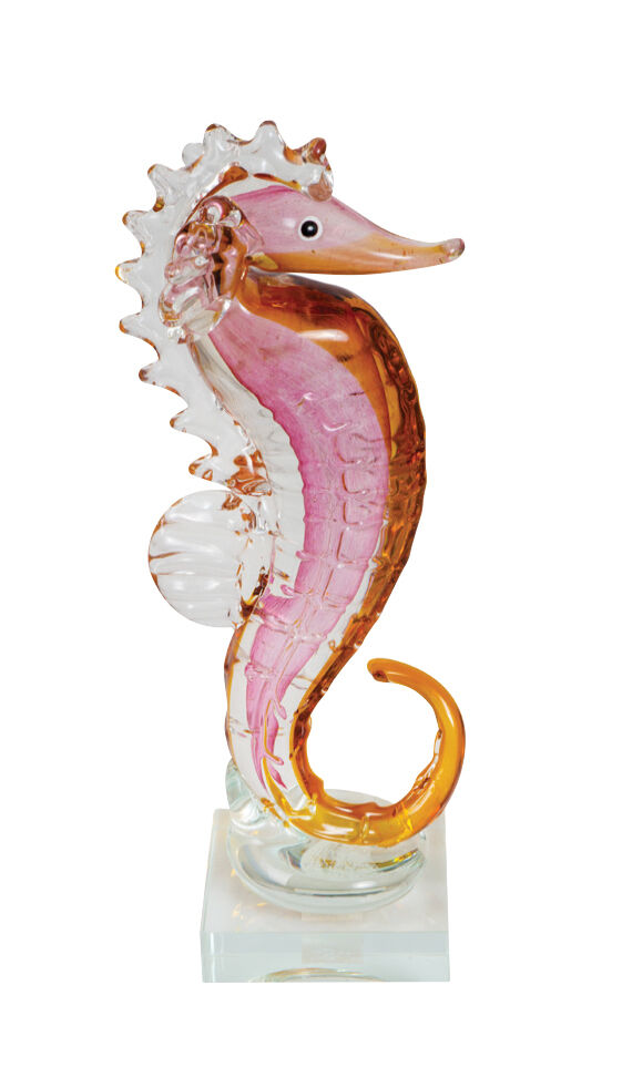 Zibo Glass Ornament - Seahorse Morse