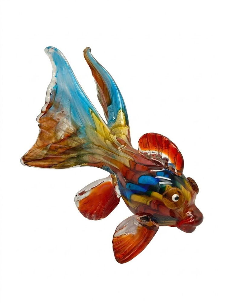 Zibo Glass Ornament - Fish Bubbles