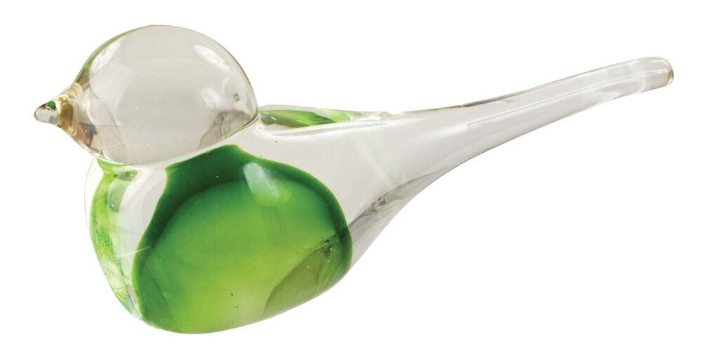 Zibo Glass Ornament - Bird Green