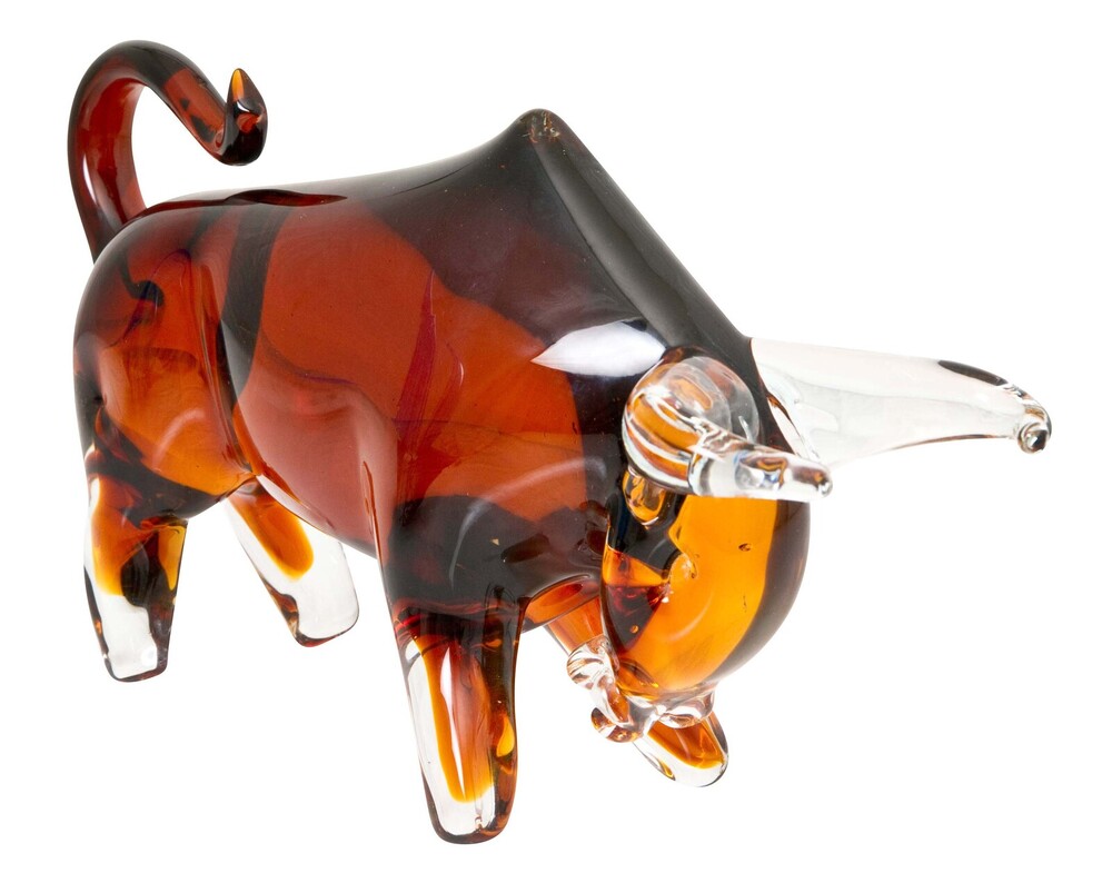 Zibo Glass Ornament - Bull