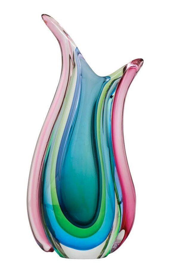 Zibo Glass Vase - Rainbow