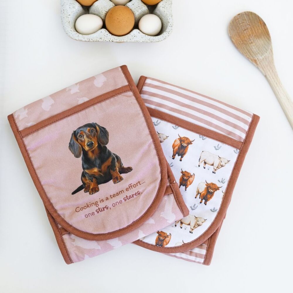 Splosh Cook's Companion - Dachshund Double Oven Mitt