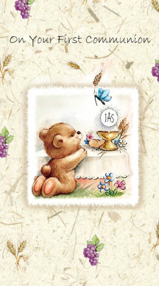 On First Holy Communion Card