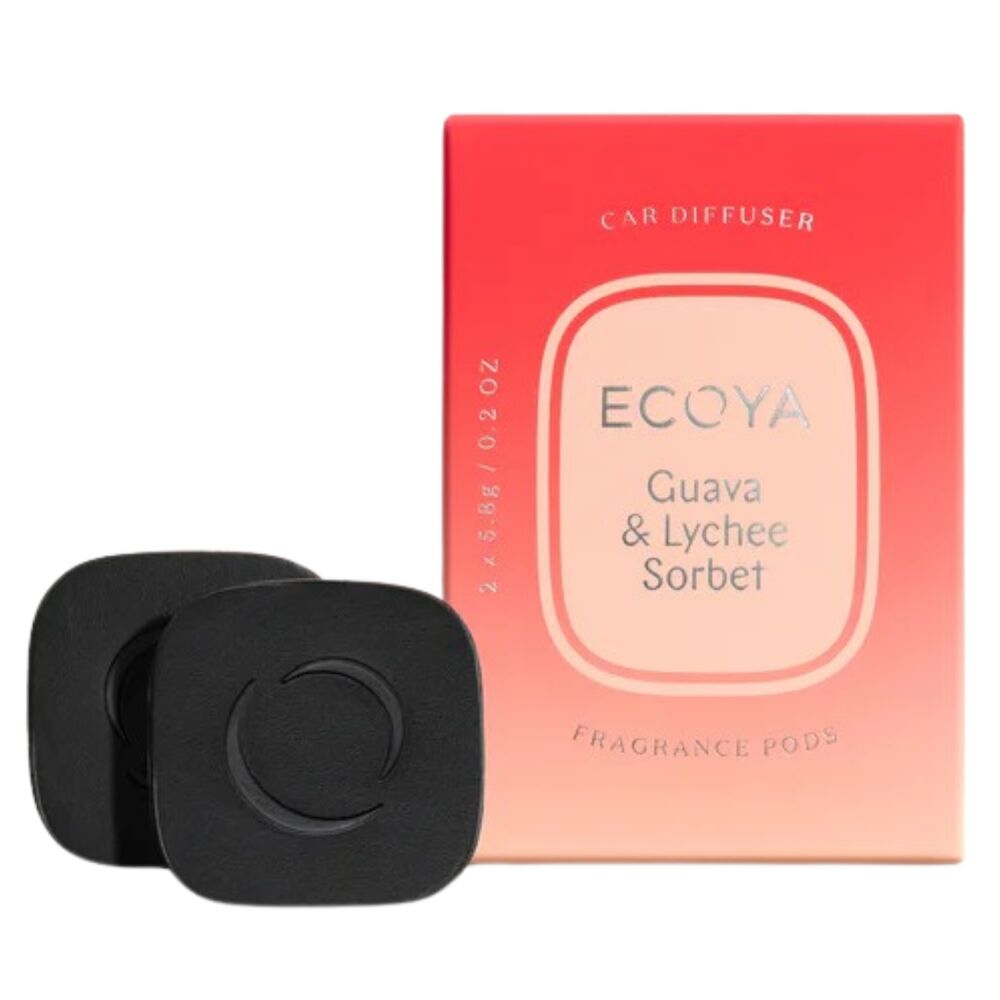Ecoya Car Diffuser Pod - Guava & Lychee Sorbet