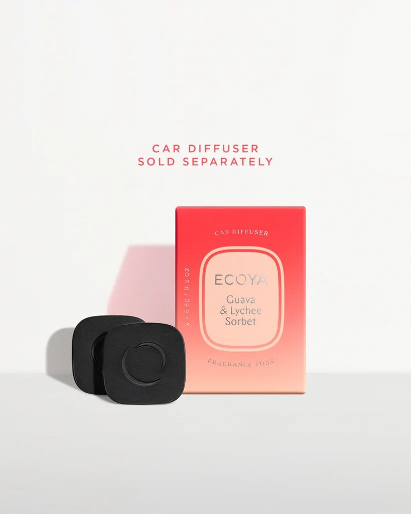 Ecoya Car Diffuser Pod - Guava & Lychee Sorbet