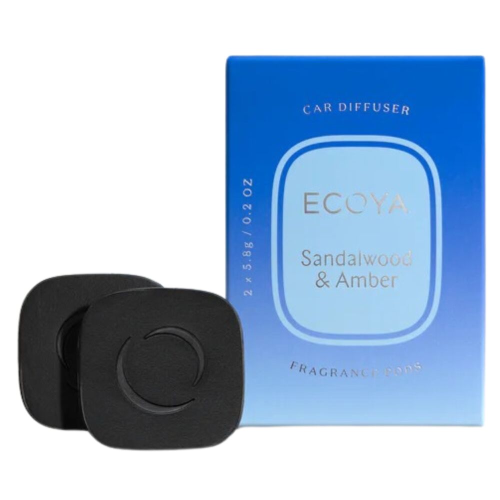Ecoya Car Diffuser Pod - Sandalwood & Amber